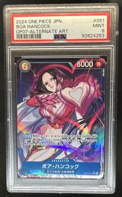 2024 One Piece 500 Years in the Future JP Boa Hancock Alt Art #OP07-051 PSA 9 - Image 1