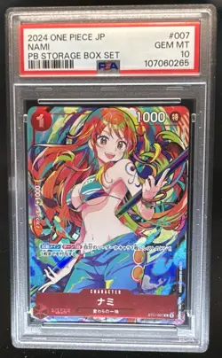 2024 One Piece Japanese Nami PB Storage Box Set C #ST01-007 PSA 10 GEM MINT - Image 1