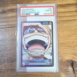 Monkey.D.Luffy OP09-061 Alternate Art Foil Leader PSA 10 One Piece CCG - Image 1