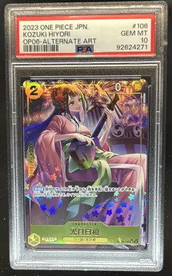 2023 One Piece Japanese Kozuki Hiyori Alternate Art #OP06-106 PSA 10 GEM MINT - Image 1