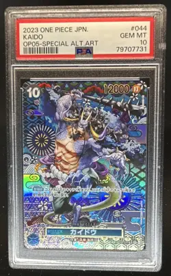 2023 One Piece Japanese Kaido Special Alternate Art #OP05-044 PSA 10 GEM MINT - Image 1