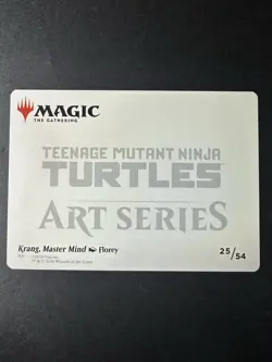 Krang, Master Mind 25/54 Art Series Gold Stamped TMNT MTG Art Card NM/M - Image 2