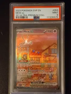 Pokemon Mew EX #53 Black Star Promo Card PSA 9 - Image 2