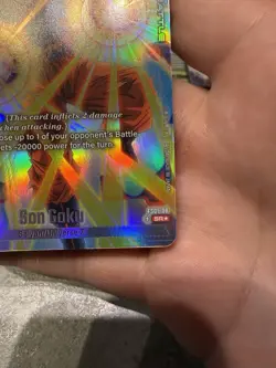 Dragon Ball Super Card Game Son Goku FS01-08 SR Foil Double Strike Universe 7 - Image 2