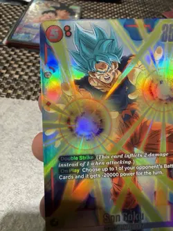 Dragon Ball Super Card Game Son Goku FS01-08 SR Foil Double Strike Universe 7 - Image 4