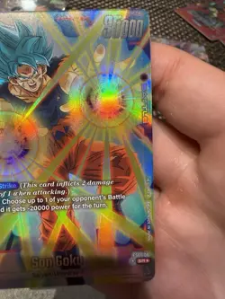 Dragon Ball Super Card Game Son Goku FS01-08 SR Foil Double Strike Universe 7 - Image 5