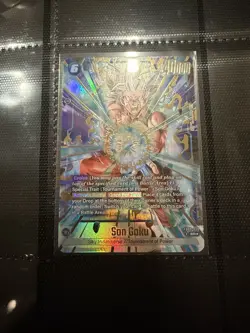 Son Goku FB09-037 Alternate Art Dual Evolution Dragon Ball Card English Fusion - Image 1