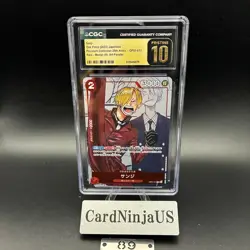 CGC PRISTINE 10 Sanji OP01-013 Promo 25th Anniversary Edition ONE PIECE Card 89 - Image 1