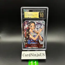 CGC PRISTINE 10 Nico Robin ST01-008 C 25th Edition Parallel ONE PIECE Card Game - Image 1