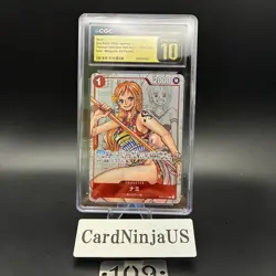 CGC 10 PRISTINE Nami Parallel OP01-016 R 25th Edition ONE PIECE Card Game 109 - Image 1