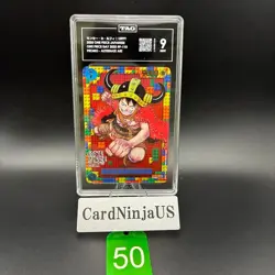 TAG 9 MINT Luffy P-110 Premium Card 50 Collection ONE PIECE DAY 25 Japanese 2025 - Image 1