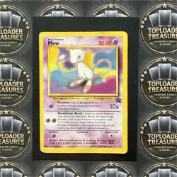 Pokemon Mew 50 HP Holo Promo Basic Wizards Black Star 8 English Card Stock - Image 1