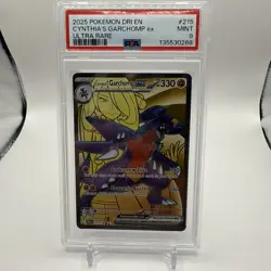 Cynthia's Garchomp EX Holo Card 215/182 Sv10: Destined Rivals PSA 9 - Image 4