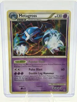 Metagross 4/95 Unleashed Holo Rare Pokemon Card 2010 HGSS Rare Holo TCG - Image 1