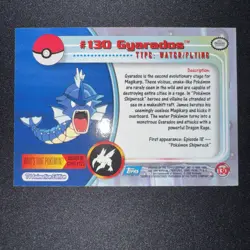 Pokemon Card Gyarados #130 TOPPS Series 3 TV Animation Regular Blue Logo LP - Image 4