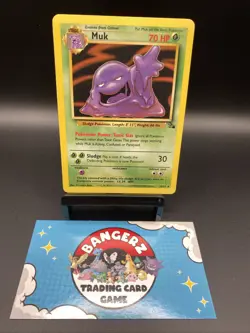 Pokemon Muk Fossil 28/62 Rare 70HP 1999 Wizards Vintage Card English - Image 1