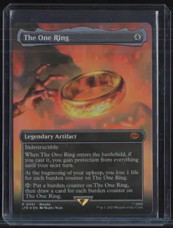 Magic The Gathering MTG Legendary Artifact LOTR #0451 The One Ring - Image 1