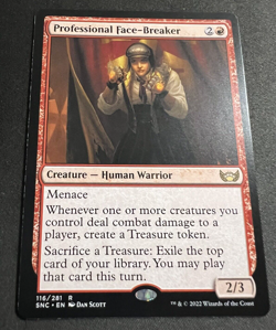 Professional Face-Breaker 116 MTG Streets of New Capenna (SNC) Rare NM - Image 1