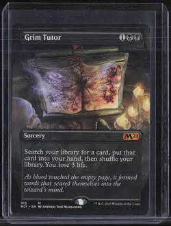 Magic The Gathering MTG Borderless #315 Grim Tutor - Image 1