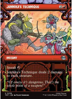 Jennika's Technique (Showcase) 236 MTG NM - Teenage Mutant Ninja Turtles - Image 1