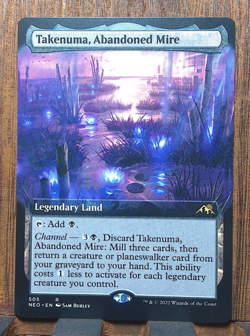 MTG Takenuma, Abandoned Mire (Extended Art) Kamigawa: Neon Dynasty NM - Image 1