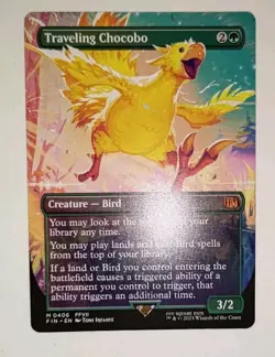 Traveling Chocobo (Borderless) FIN #406 Magic the Gathering - Final Fantasy - Image 3