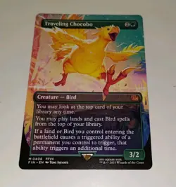 Traveling Chocobo (Borderless) FIN #406 Magic the Gathering - Final Fantasy - Image 4