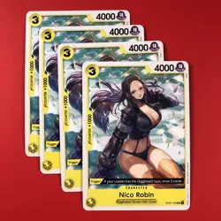 One Piece CCG | (Nico Robin | OP07-104) x4 | Playset English Card TCG EN - Image 1