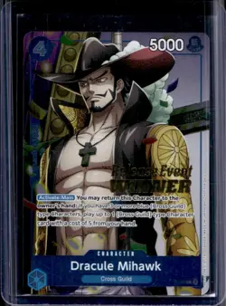 2025 One Piece The Best Vol. 2 Dracule Mihawk Promo #P-081 - Image 1