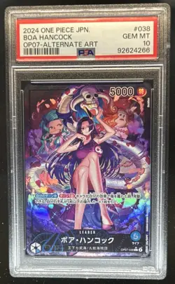 2024 One Piece 500 Years in the Future JP Boa Hancock Alt Art #OP07-038 PSA 10 - Image 1