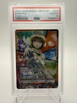 2023 Union Arena 03BT Kurapika Parallel PSA 10 Gem Mint - Image 1