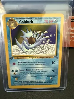 Pokemon TCG Golduck Fossil 1st Edition Uncommon Card 35/62 Regular - Image 1