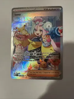 Pokemon TCG Paldea Evolved Trainer Card Iono, Mint Holo, 269/193 NM - Image 3