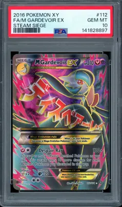 PSA 10 M Gardevoir EX Full Art 112/114 X&Y 2016 Steam Siege Pokemon Card - Image 1