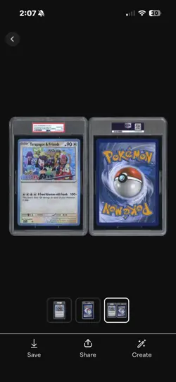 PSA 10 - Terapagos & Friends Black Star Promo Jumbo Card 2024 Pokemon Horizons - Image 3