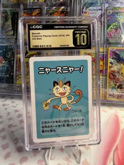 POKEMON MEOWTH PLAYING CARD JAPANESE OLD MAID CGC 10 PRISTINE - Image 1