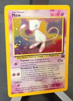 1999 Pokemon Mew #9 Black Star Promo WOTC Holo Rare NM Vintage Card **SWIRL** - Image 4