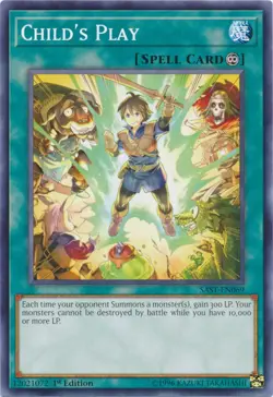 1x (EX) Child's Play - SAST-EN069 - Common - 1st Edition YuGiOh - Image 1
