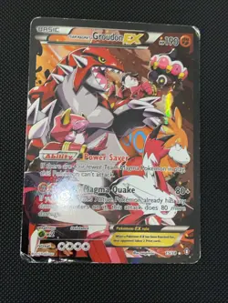 Pokemon Team Magma's Groudon EX 15/34 Double Crisis Ultra Rare Holo Card DMG - Image 2