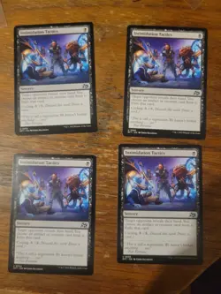 4x Intimidation Tactics Aetherdrift MTG Magic The Gathering Card Vintage Black - Image 1