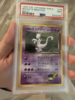 Rocket's Mewtwo No. 150 - Japanese Gym 2 *PSA 9 - MINT* Holo Pokemon Card - Image 4