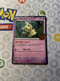 Mimikyu Holo Rare Trick or Trade 2024 Pokemon TCG Card 037/091 Cosmos - Image 1