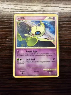 Pokemon Card - Celebi Triumphant 3/102 Holo Rare LP - Image 1