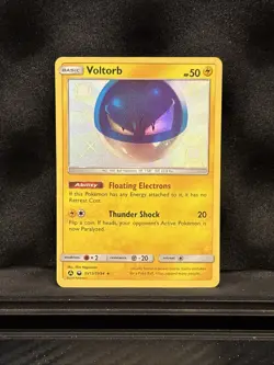 Voltorb - SV13/SV94 - Pokemon Hidden Fates Sun & Moon Shiny Rare Card NM - Image 1