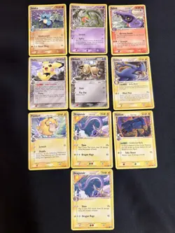 Pokemon EX Delta Species Card Lot (10 Cards) Seadra Grovyle Arbok Pichu Meowth - Image 1