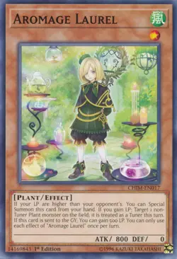 1x (EX) Aromage Laurel - CHIM-EN017 - Common - 1st Edition YuGiOh - Image 1