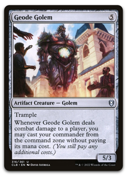 Geode Golem #316 Baldur's Gate CLB Magic MTG - Image 1