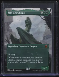 Magic The Gathering MTG Adventures In The Forgotten #296 Old Gnawbone - Image 1