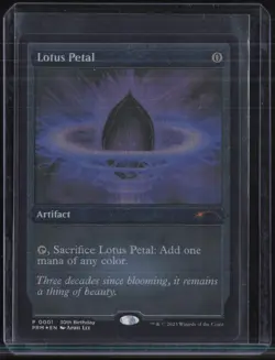 Magic The Gathering MTG Artifact #0001 Lotus Petal Foil - Image 1