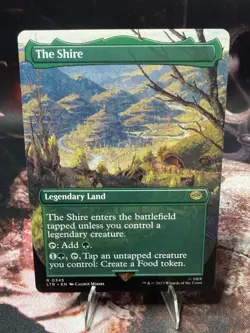 The Shire | LTR 345 | Borderless | Rare | MTG LOTR - Image 1